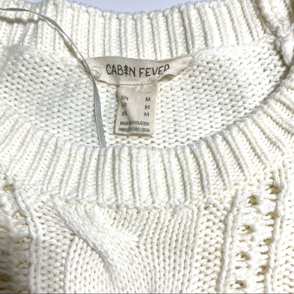 White Knitted Sweater- Medium - Picture 6 of 7